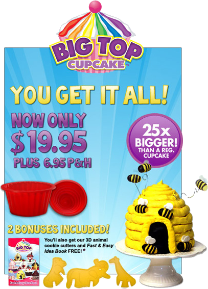Create Colossal Cupcakes 25X Bigger! Create Colossal Cupcakes 25X Bigger!
