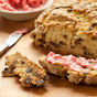 Chocolate Chip Soda Bread with Raspberry Butter