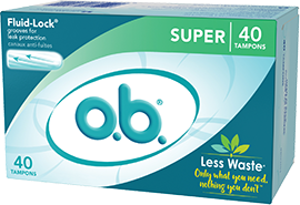 o.b.® Original™ Super tampons