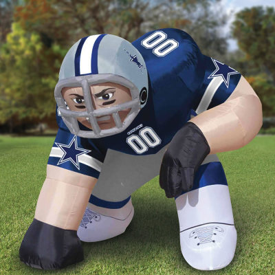 The Giant Inflatable Crouching NFL Player